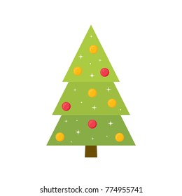 Christmas Tree Vector Illustration
