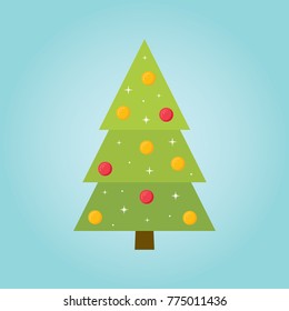 Christmas Tree Vector Illustration
