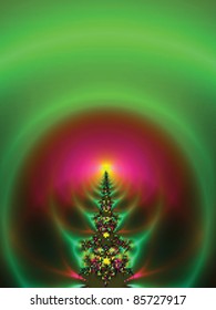 Christmas tree. Vector illustration