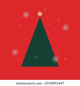 Christmas tree vector illustration background