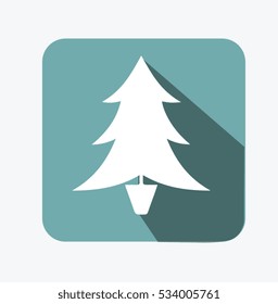 Christmas tree vector illustration background 