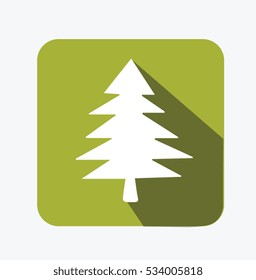 Christmas tree vector illustration background 