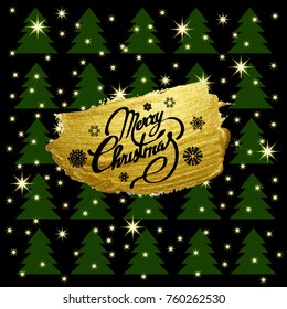 Christmas tree, vector illustration. Can be used for greeting card, invitation, banner, web design.