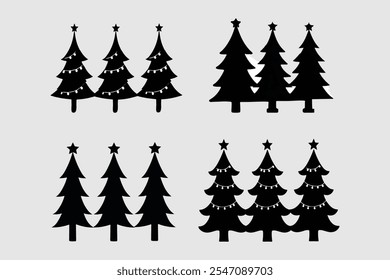 Christmas tree vector illustration design
