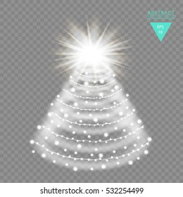 Christmas tree. Vector illustration EPS 10.