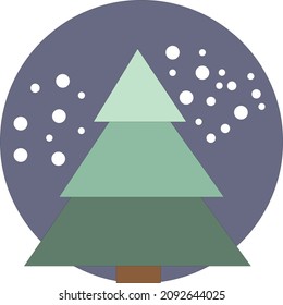Christmas tree vector illustration  eps10