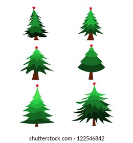 Christmas tree Vector Illustration Graphics.