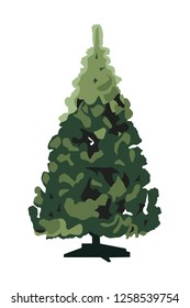 christmas tree vector illustration isolated