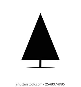 A Christmas tree vector illustration on white background