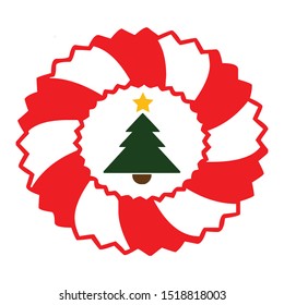 Christmas Tree Vector Illustration Ornament