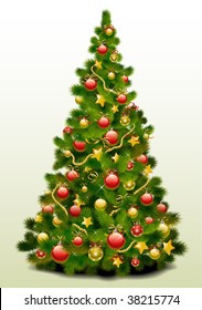 Christmas tree vector image