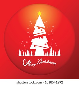 The  Christmas tree vector image for holiday content.