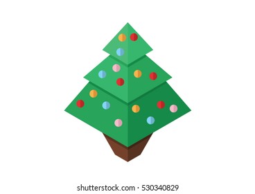 Christmas Tree In Vector (Isometric 5)