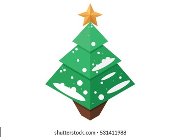 Christmas Tree In Vector (Isometric 6)