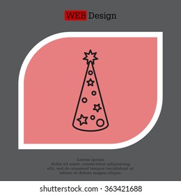 Christmas tree vector line icon.