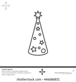 Christmas tree vector line icon.