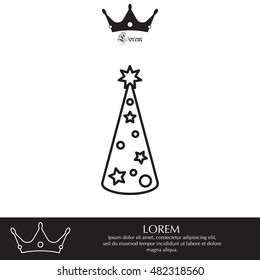 Christmas tree vector line icon.