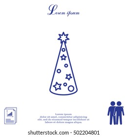 Christmas tree vector line icon.