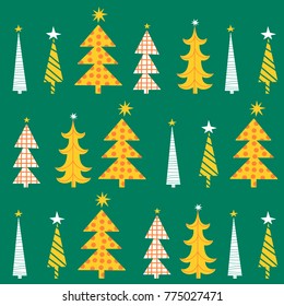 Christmas tree vector pattern