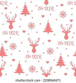 Christmas tree vector running repeat design pattern illustration. vector Christmas design. Christmas print design pattern. Christmas design illustration.