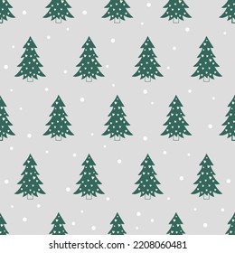 Christmas tree vector running repeat design pattern illustration. vector Christmas design. Christmas print design pattern. Christmas design illustration.