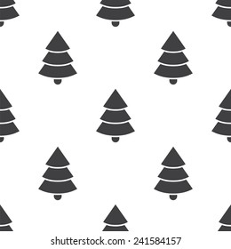 Christmas tree, vector seamless pattern, Editable can be used for web page backgrounds, pattern fills  