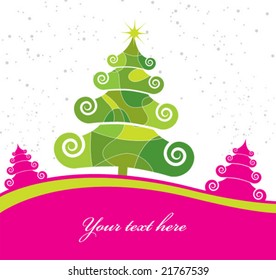 Christmas tree. vector. See more in my gallery!