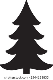 
Christmas Tree Vector Silhouette Art