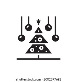 Christmas Tree Vector Silhouette x-mas Symbol | Logo | Isolated Variations