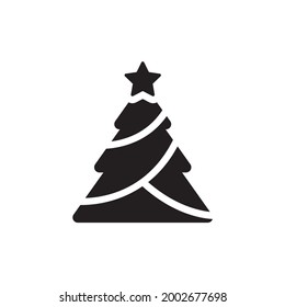 Christmas Tree Vector Silhouette x-mas Symbol | Logo | Isolated Variations