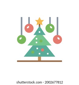 Christmas Tree Vector Silhouette x-mas Symbol | Logo | Isolated Variations