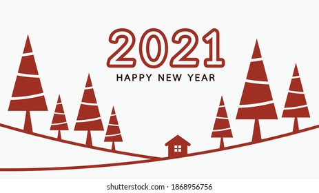 Christmas tree vector. Christmas tree tag. symbol. free space for text. Christmas post card.