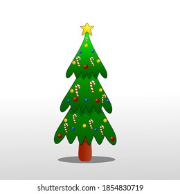 Christmas tree vector  used for design Christmas event invitation card 