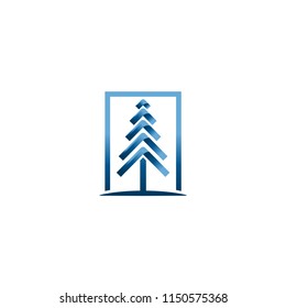 Christmas tree vectors. Creative Christmas logo design vector template. Technology tree logo idea. 