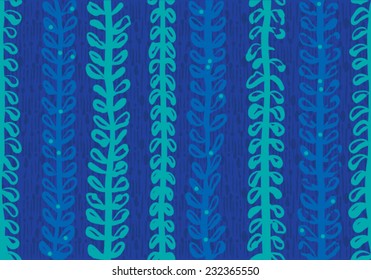 Christmas tree. Vertical abstract pattern. Seamless backdrop. Blue