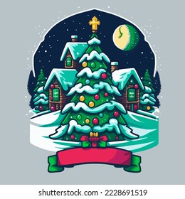 Christmas Tree Wallpaper and Happy new year templates Background