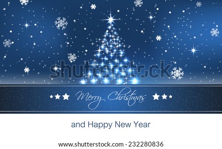 Christmas Tree Wallpaper Vector Background Greeting Stock Vector