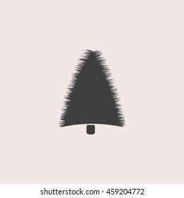 Christmas tree web icon. Isolated illustration