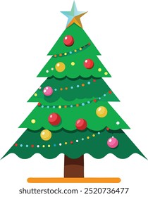 Christmas tree , white background