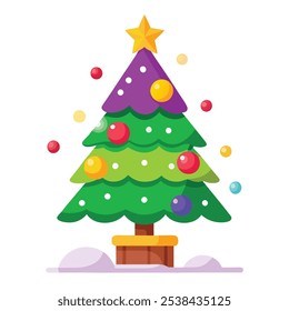 Christmas tree , white background