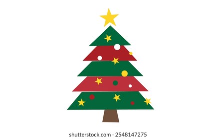 Christmas tree , white background