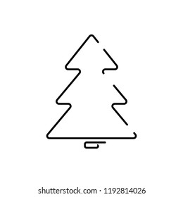 christmas tree white background. New Year and Christmas concept. vector