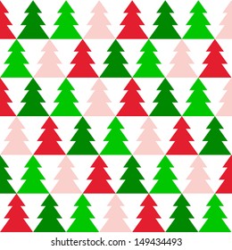 Christmas tree wrapping paper background