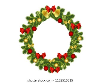 Christmas tree wreath