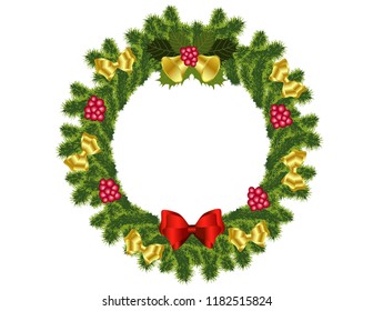 Christmas tree wreath