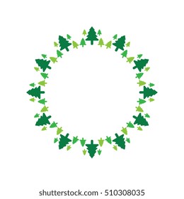 Christmas tree Wreath