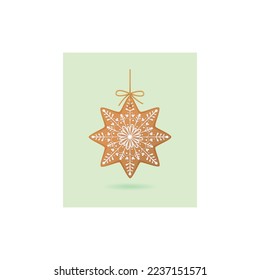 christmas tree wreath vector type icon