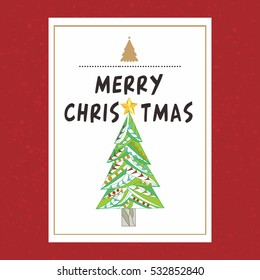 Christmas tree,Christmas card template
