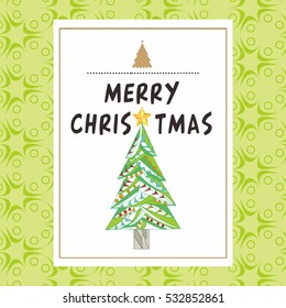 Christmas tree,Christmas card template