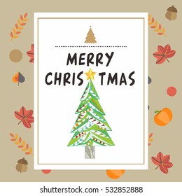 Christmas tree,Christmas card template